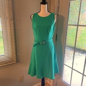 Teal White House Black Market A-Line Dress